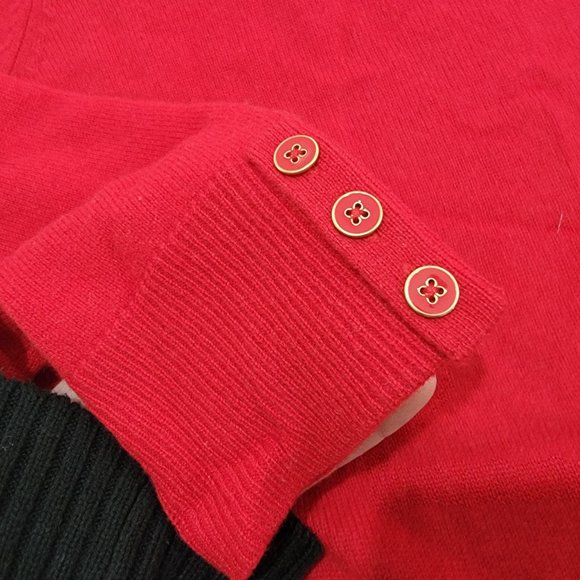 NWT Talbots Pure Cashmere Sweater P XL Red - Picture 7 of 7